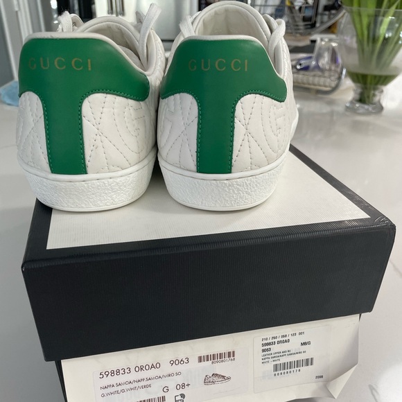 Green Ace Rhombus Gucci Sneakers Size 8 - Picture 4 of 5